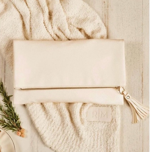 RACHEL MIRIAM Eve Clutch Ivory New! - Picture 2 of 6